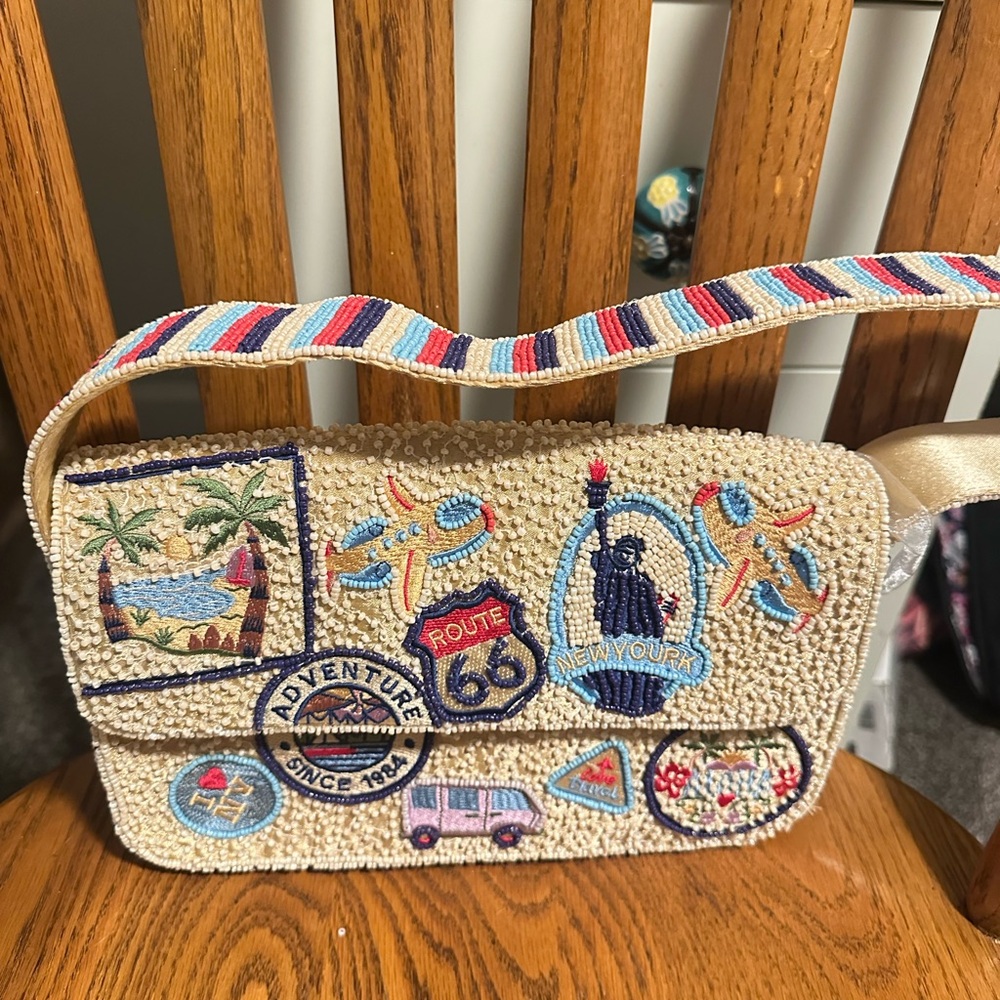 Beaded Adventure Crossbody Bag
